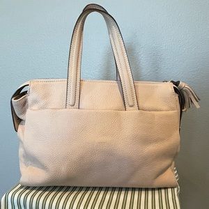 BODEN Pink Satchel, zip close, interior zip compartment, pockets, good condition